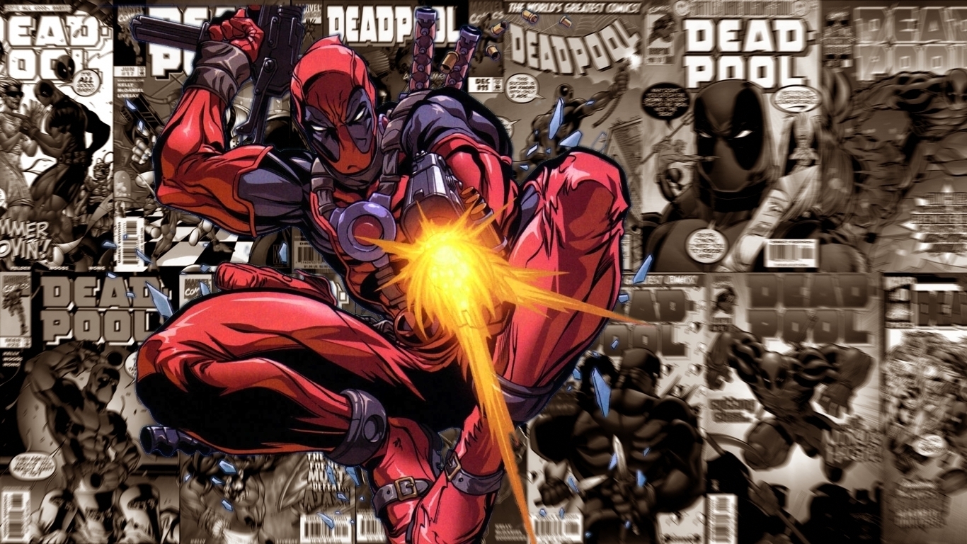 Just Walls Deadpool Comic Wallpaper