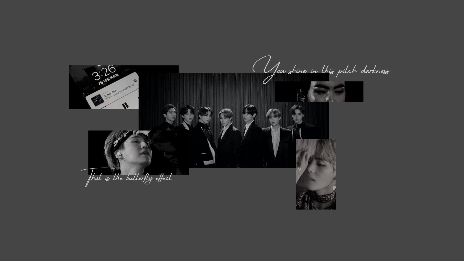 Bts Dark Desktop Wallpaper