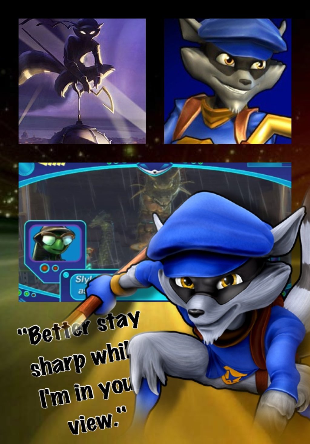 PSASBR Sly cooper wallpaper by Emeraldfire131 1024x1469