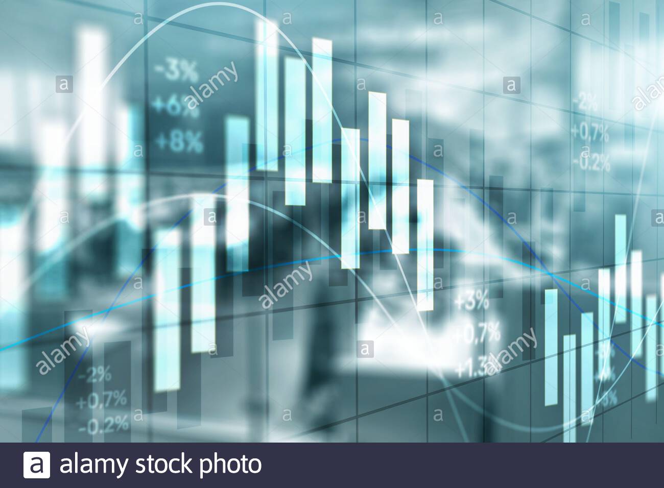 Stock Exchange Background Abstract Finance Wallpaper Blurred