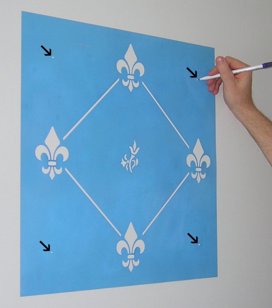 Wall Paper Stencil Illustrated Instructions