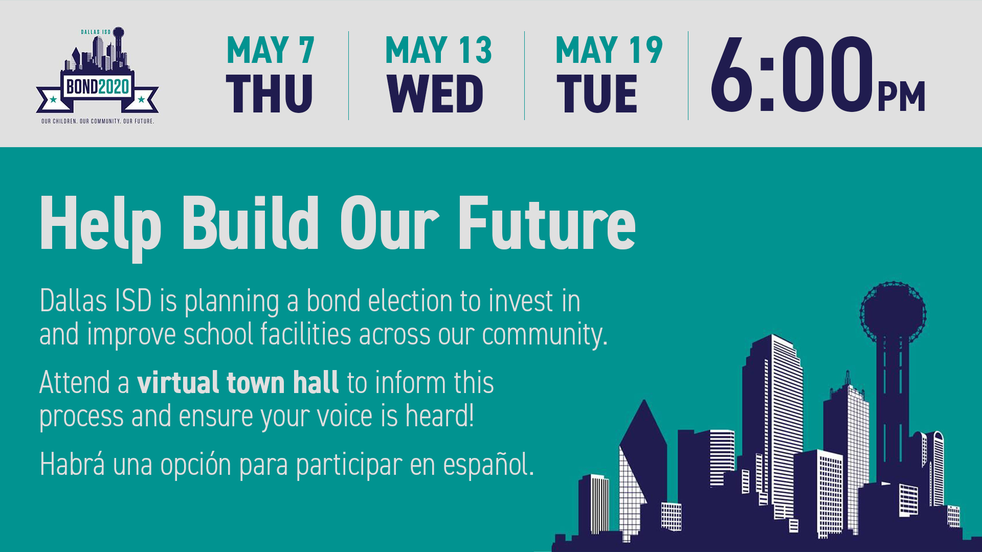 Mit Your Voice Matters Attend A Disd Bond Town Hall