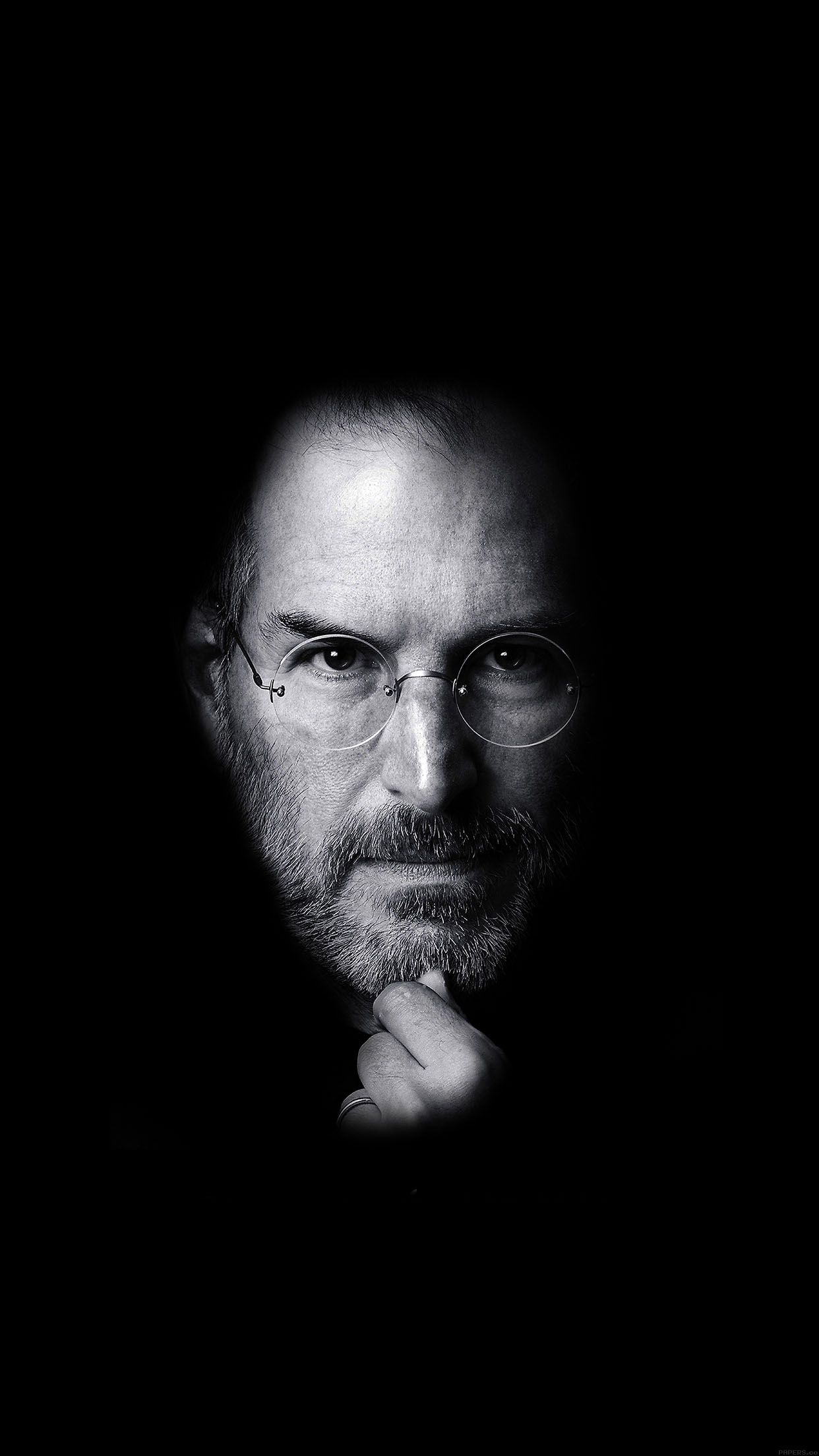 Wallpaper Steve Jobs Face Apple iPhone6 Plus Jpg