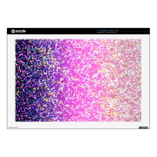 Laptop Skin Glitter Graphic Background