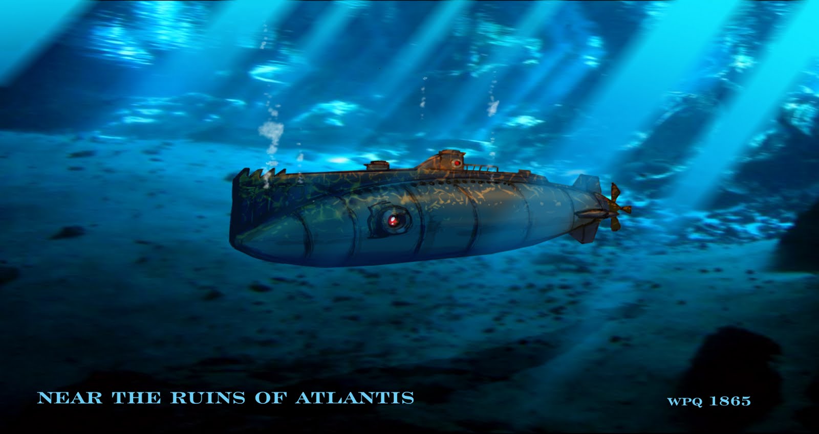The Nautilus Near Caves Of Atlantis