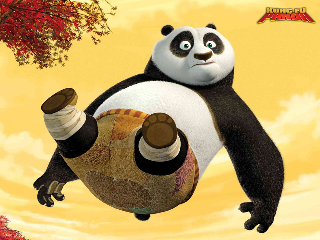Funny Kung Fu Panda Animated Wallpaper