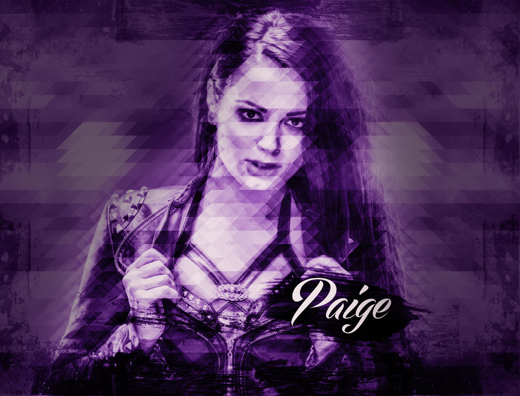 WWE Diva Paige Mosaic Triangle Custom Wallpaper by BullCrazyLight on