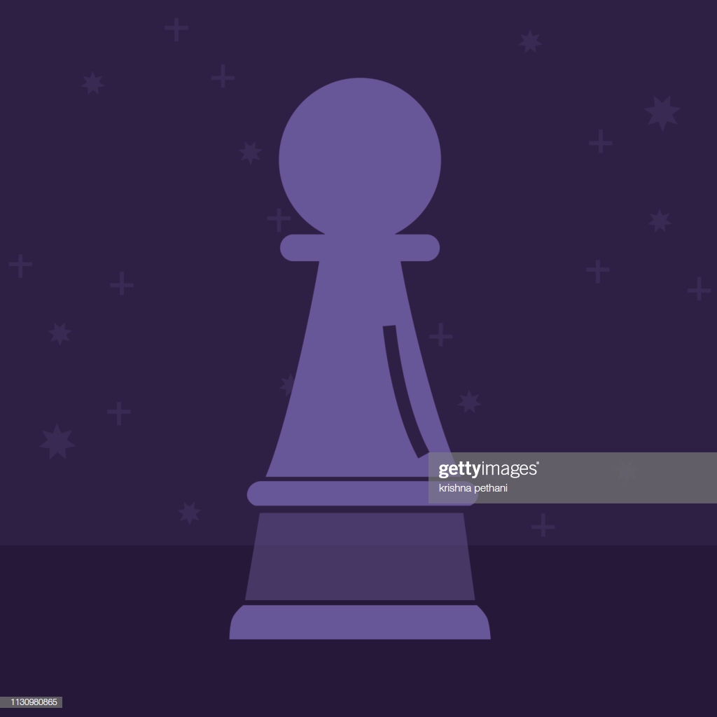 Chess Pawn Simple Icon On White Background Illustration Stock
