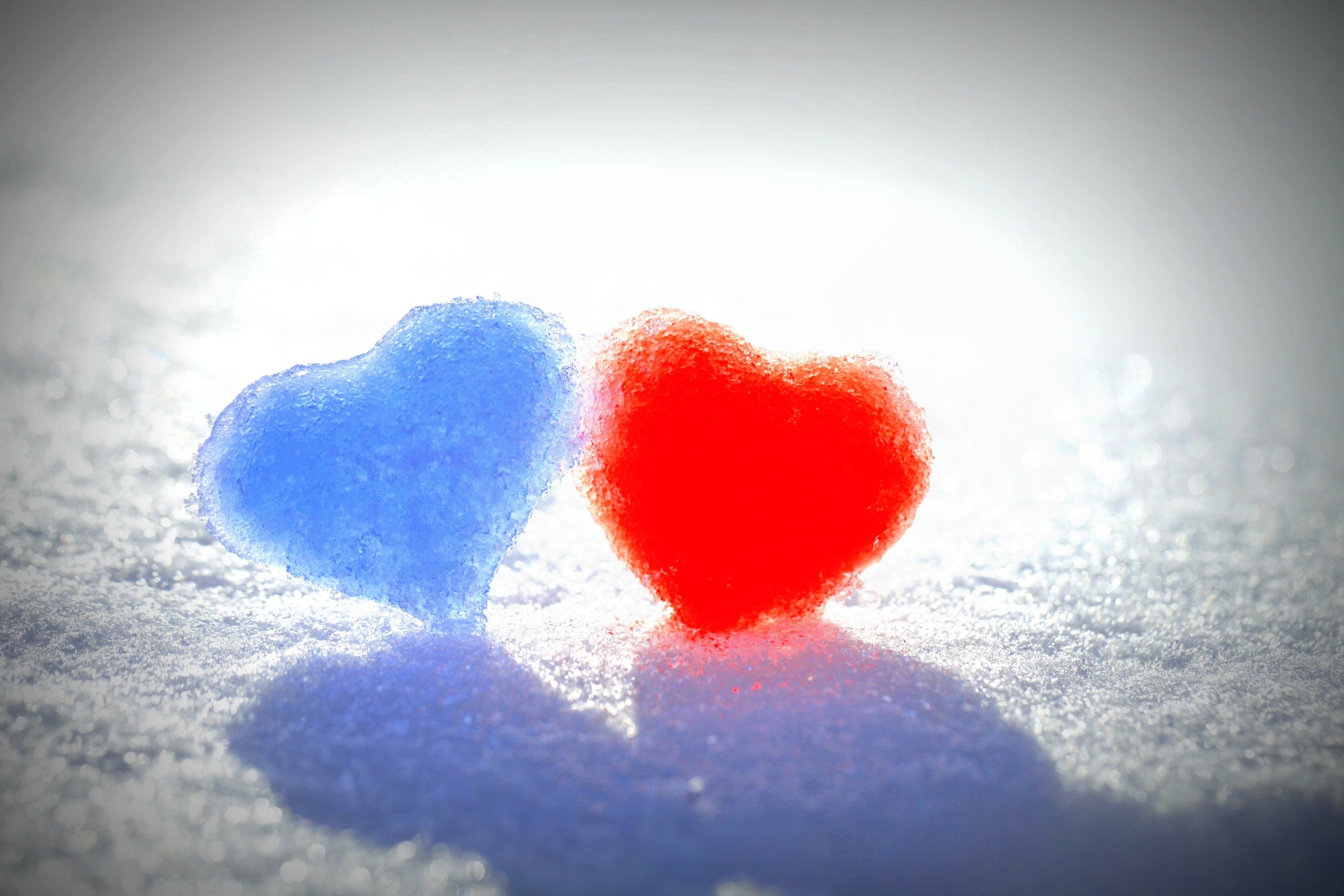 Mood Heart Bokeh Love Winter Snow Wallpaper