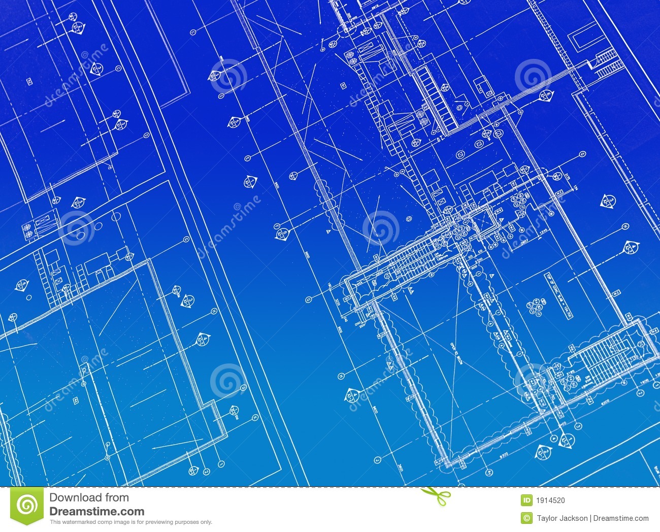 Engineering Blueprint Background Printed