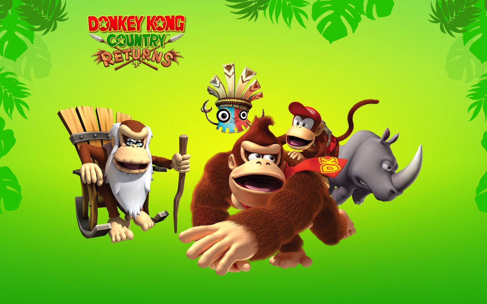 Donkey Kong Country Returns Characters Wallpaper