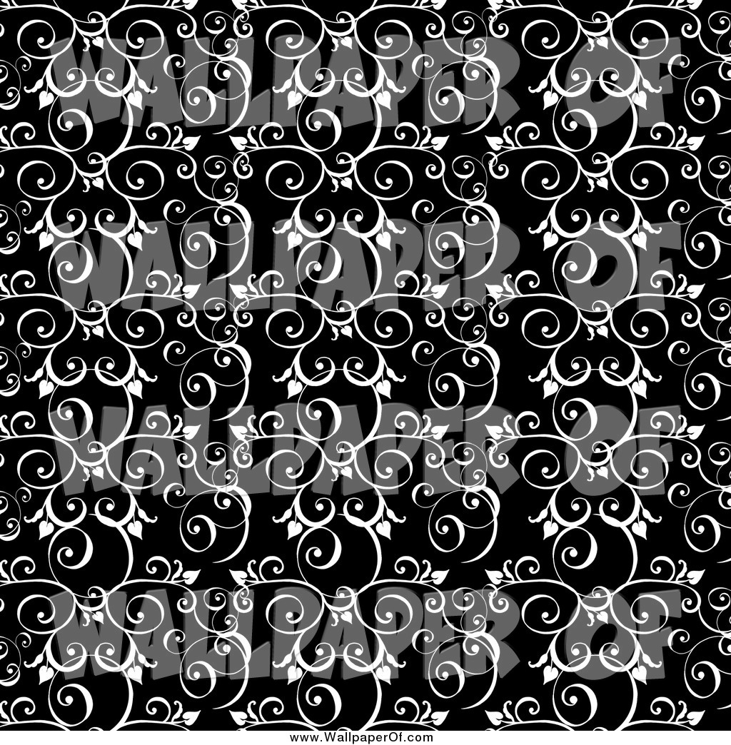 Wallpaper Of A Black And White Vine Background By Gina Jane