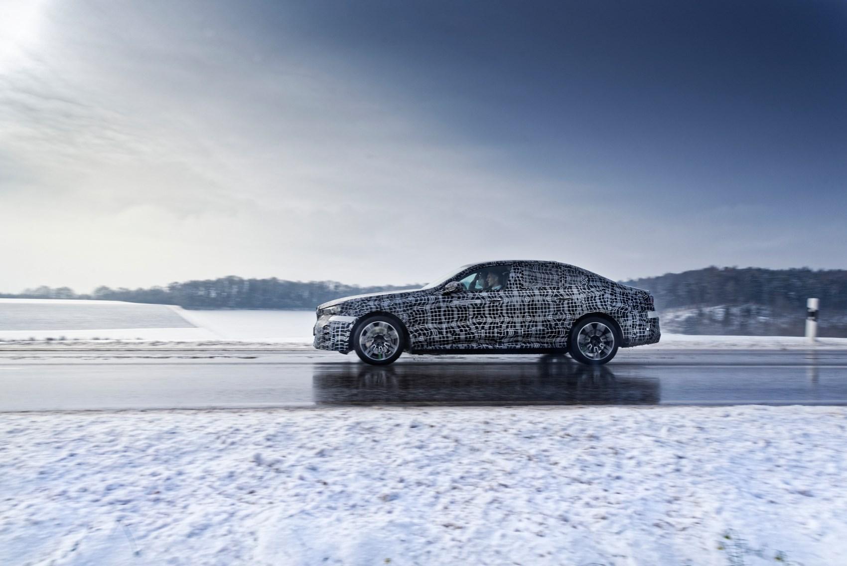Pure Electric Bmw I5 Saloon Undergoes Winter Testing Car Magazine