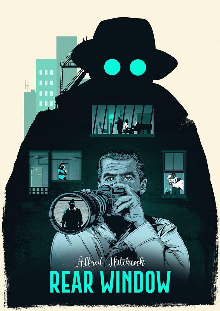 Alfred Hitchcock Rear Window Poster Print Uk