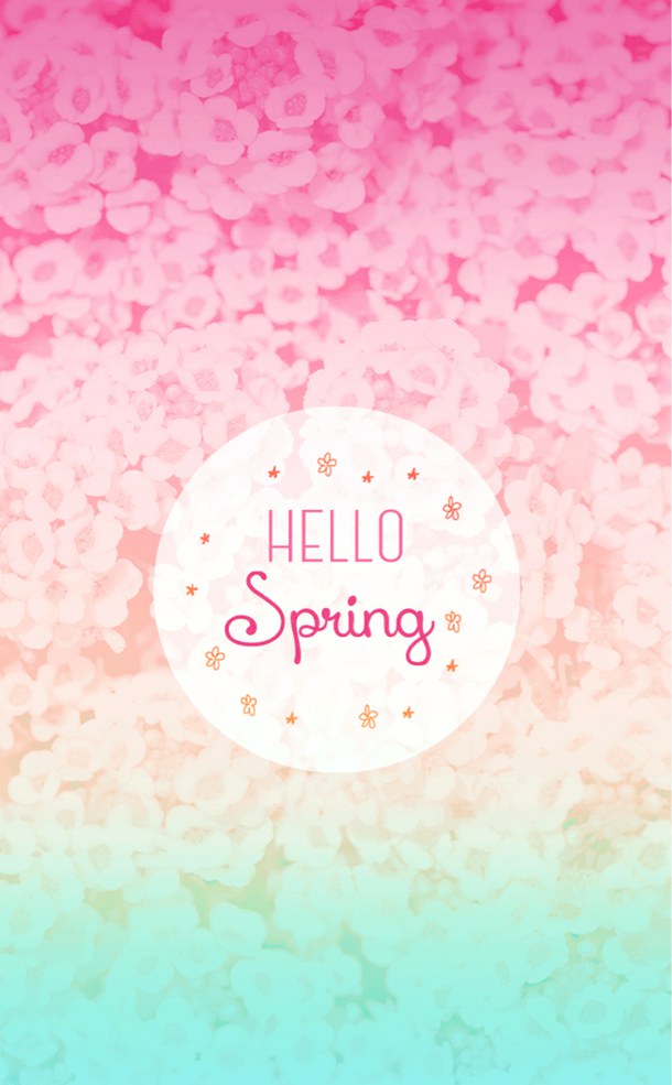 Cute Hello Hellospring iPhone Nice Spring Wallpaper