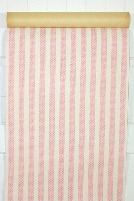 S Vintage Wallpaper Pink And White Stripe Cute Pastel Nurser