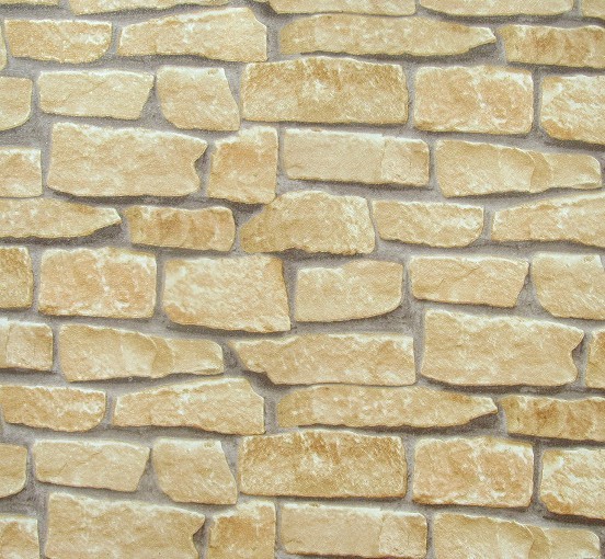 Brick Wallpaper Light Yellow Yellowish Brown Masonry