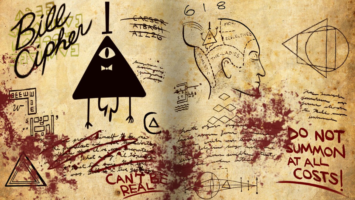  Gravity Falls DO NOT SUMMON AT ALL COSTS Journal PagesBill