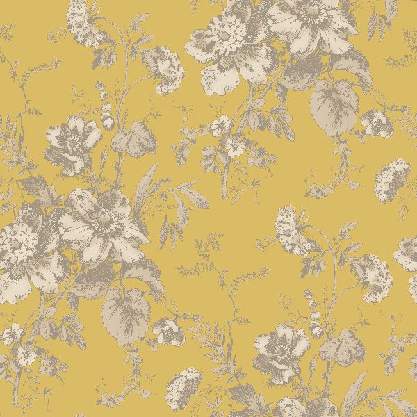 Fleurette Wallpaper In Gold By Arthouse Vintage Customer Res