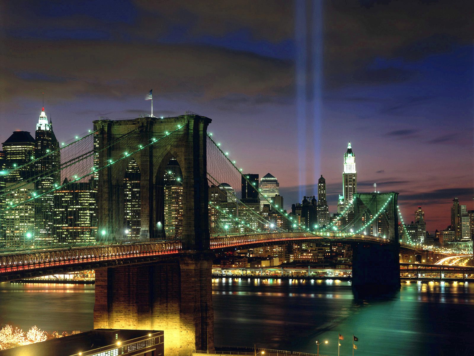 Tribute In Light New York City Wallpaper HD