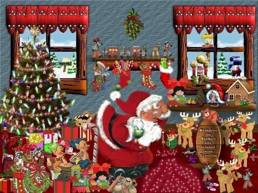 Background Wallpaper Beautiful Christmas Paintings