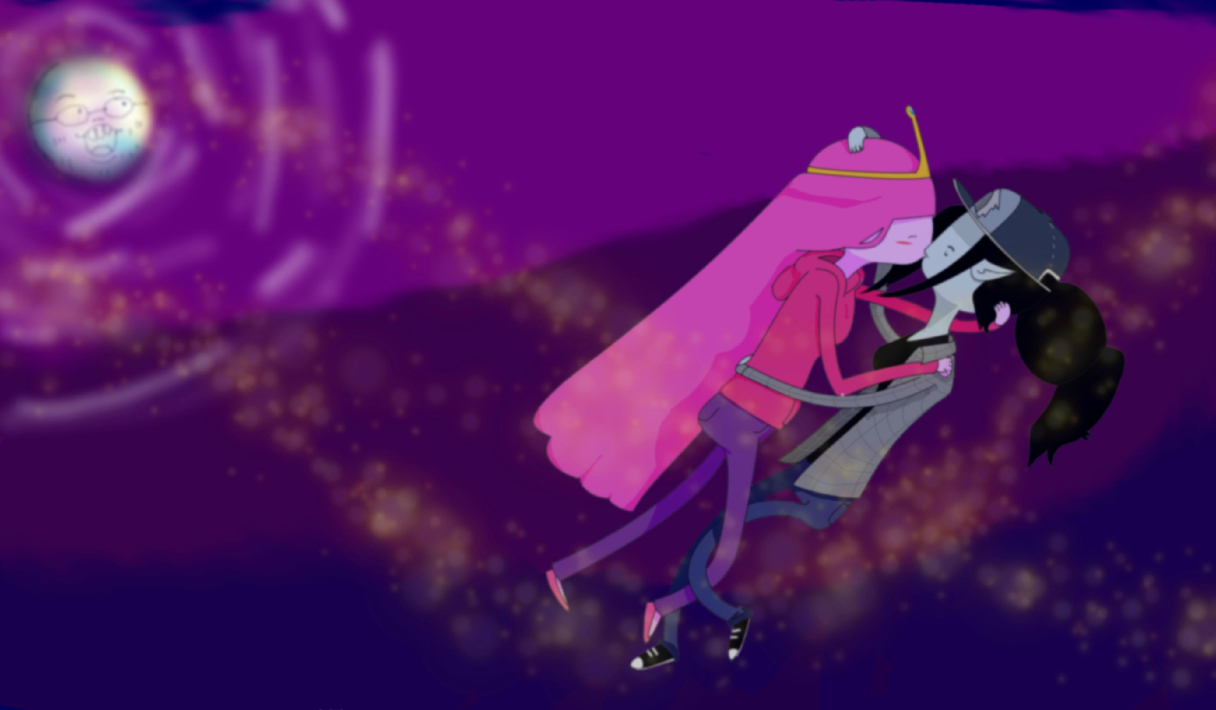 Here S A Dreamy Blurry Pb And Marceline Background For Anyone Who
