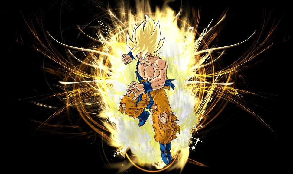 Flaming Super Saiyan Goku Wallpaper