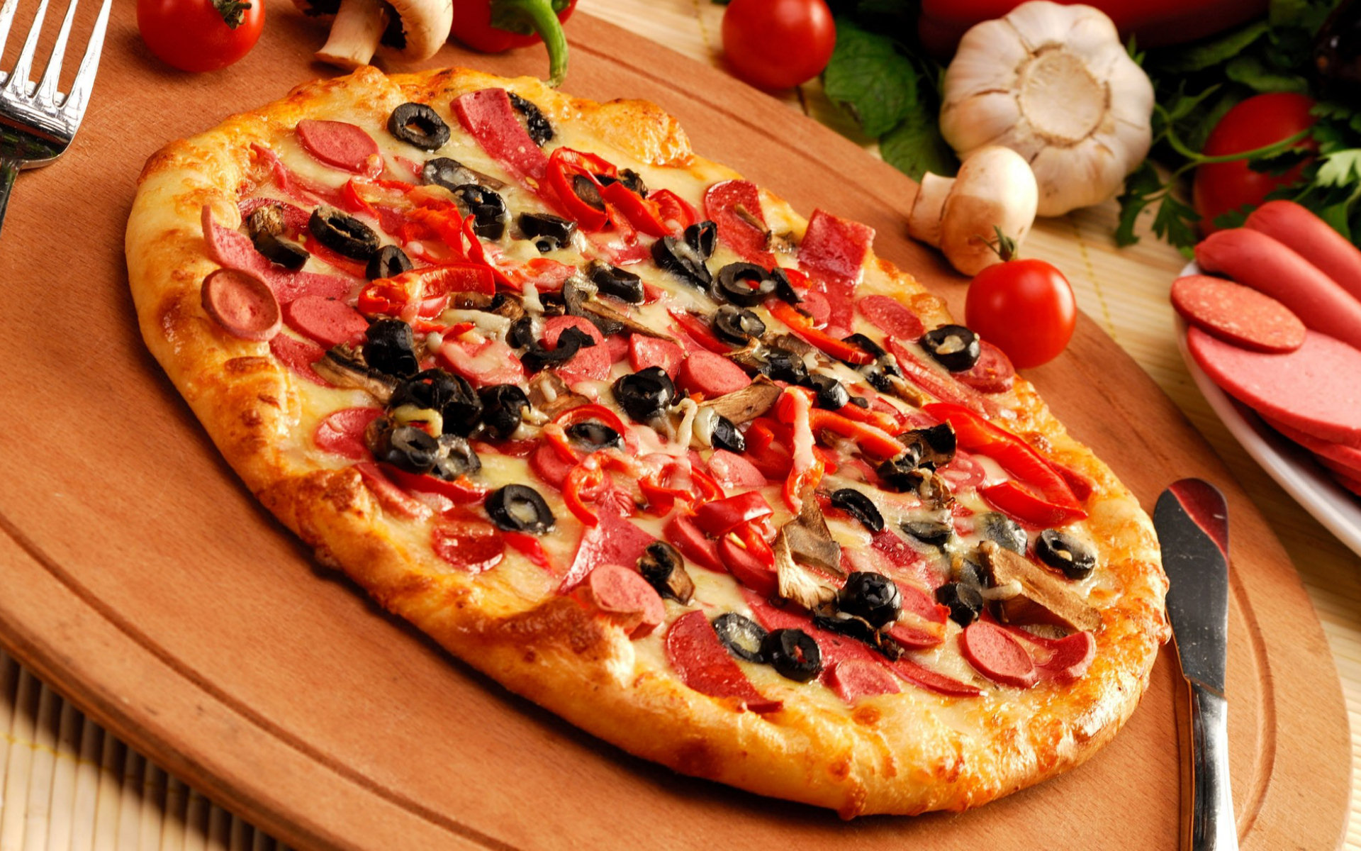 Pizza HD Wallpaper Background Image
