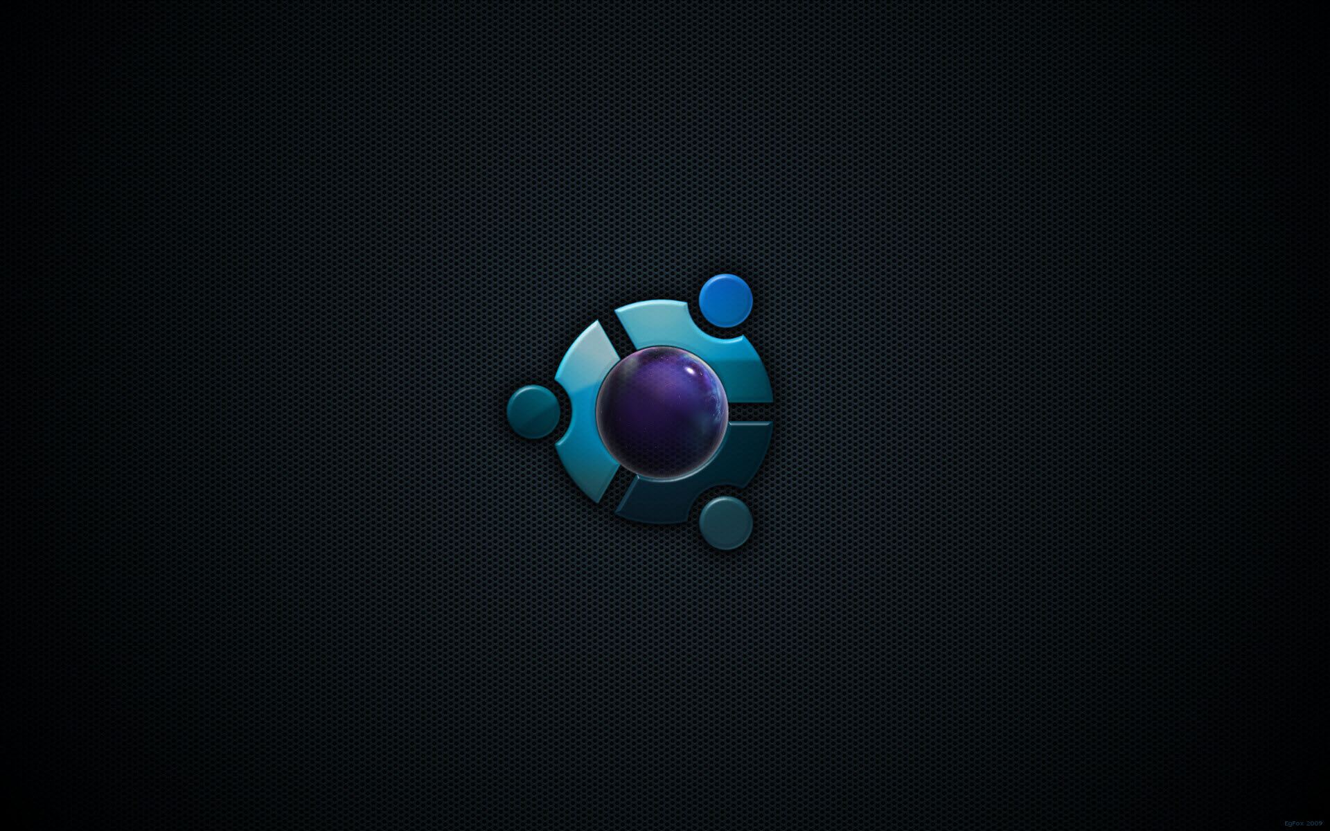 Ubuntu Blue Logo Exclusive HD Wallpaper