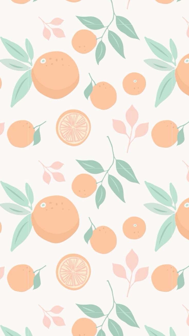 Orange Teal iPhone Wallpaper