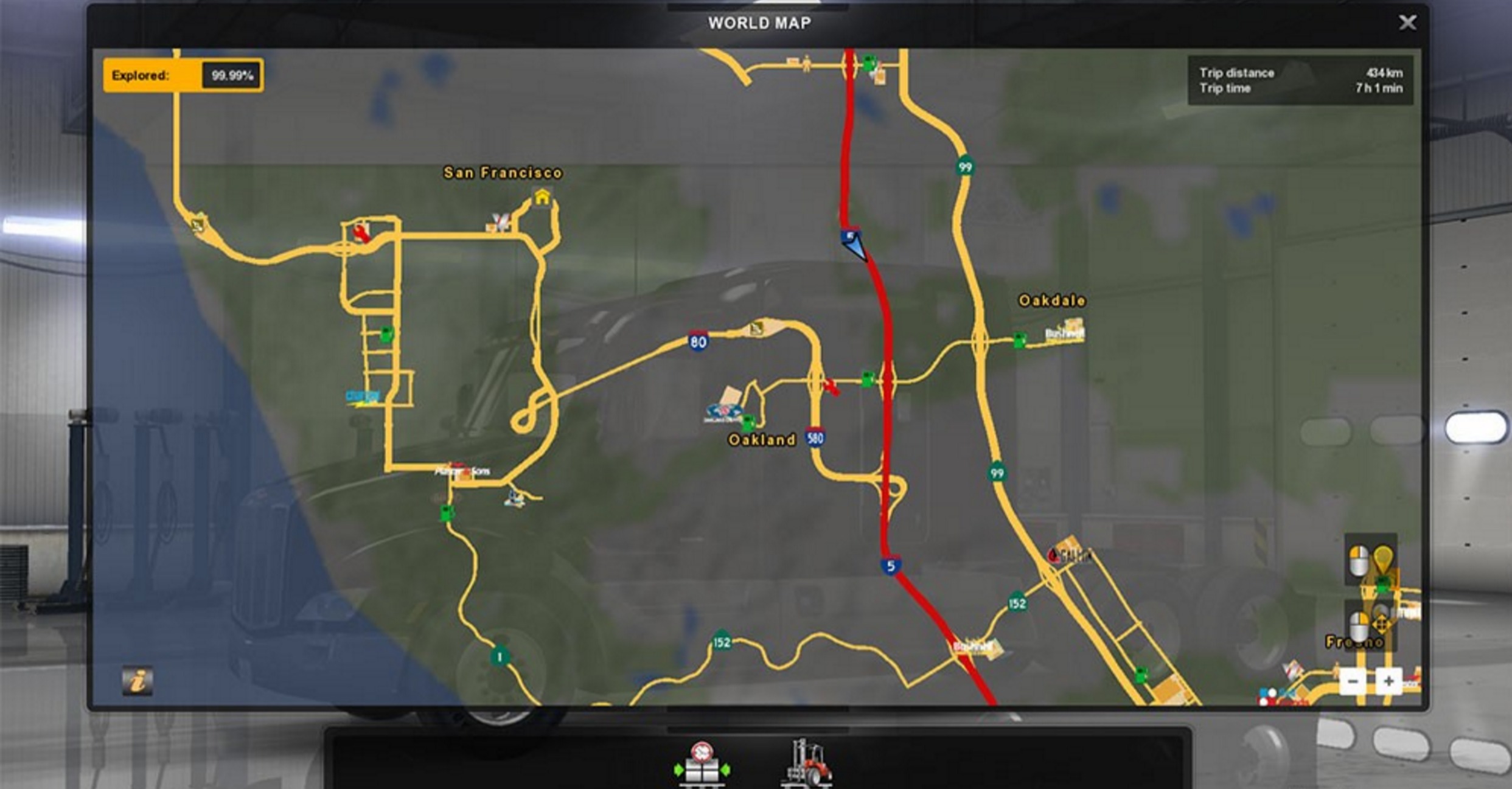 Background Map And Nav Icons Gps Route Advisor For