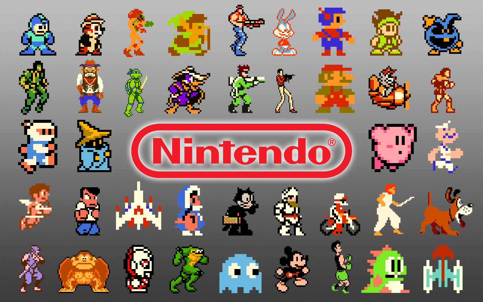Classic Nintendo Characters Wallpaper Image Pictures Becuo