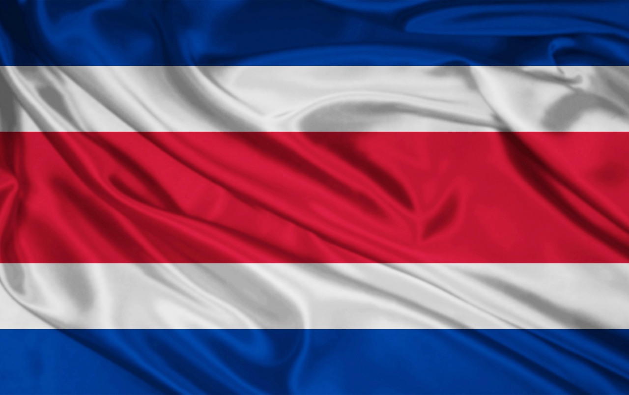 Costa Rica Flag Wallpaper Stock Photos