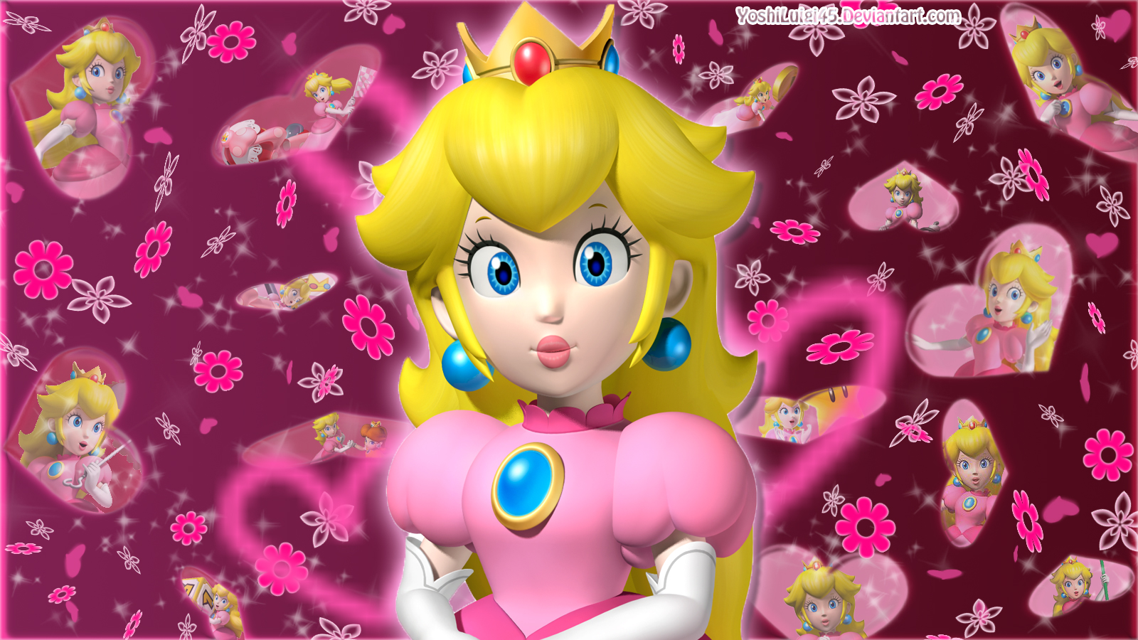 A Princess Peach Background By Yoshiluigi45