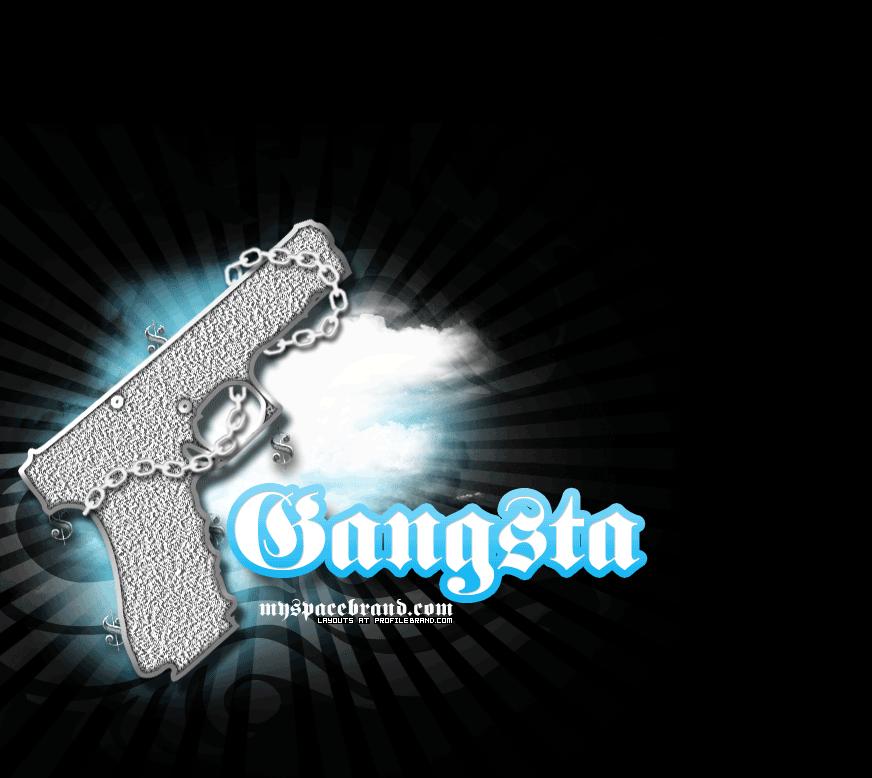 Gangsta Gun Gangster Twitter Background 872x778