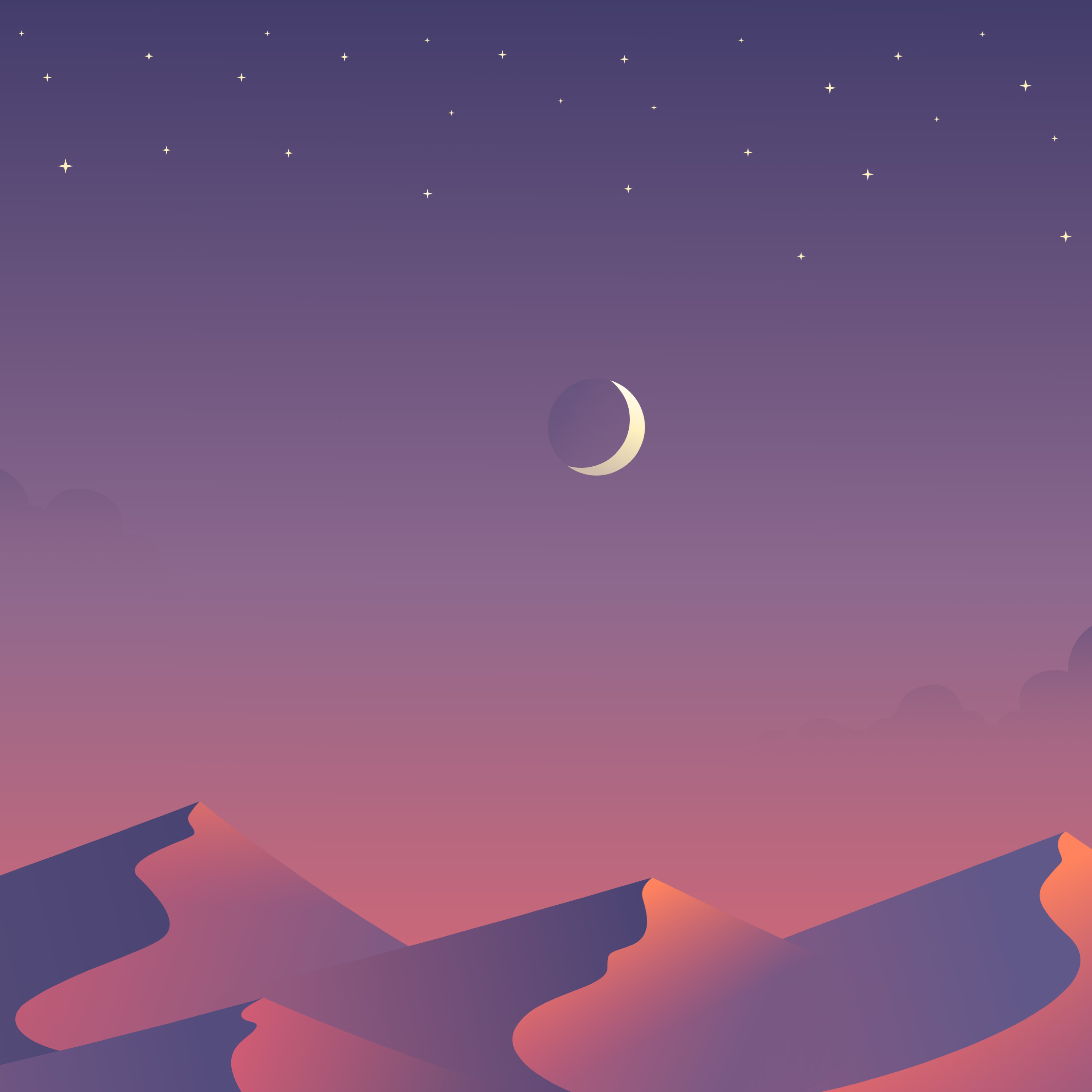 Desert Nights Moon 5k Minimalism iPad Pro Retina Display