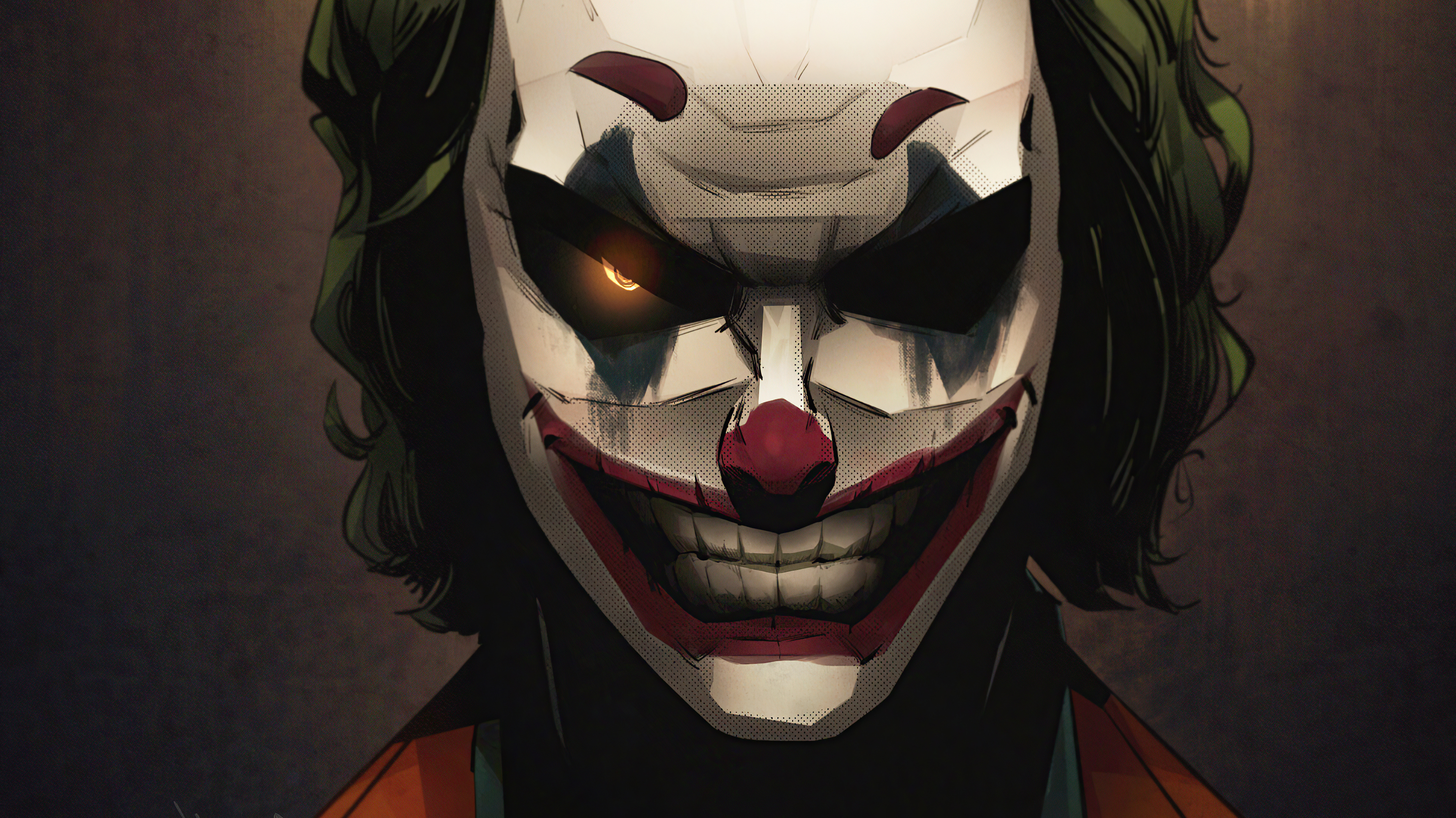 Joker Eyes Glowing Wallpaper HD Superheroes 4k