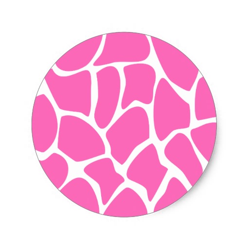Pink Giraffe Print Background