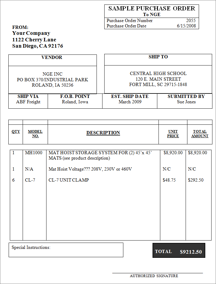 Sample Purchase Order Form HD Walls Find Wallpaper