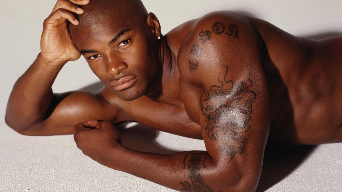 Sexy Black Man With Tatoo Wallpaper World Collection