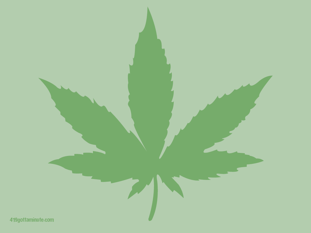 Weed Leaf Background Background Marijuana Pot