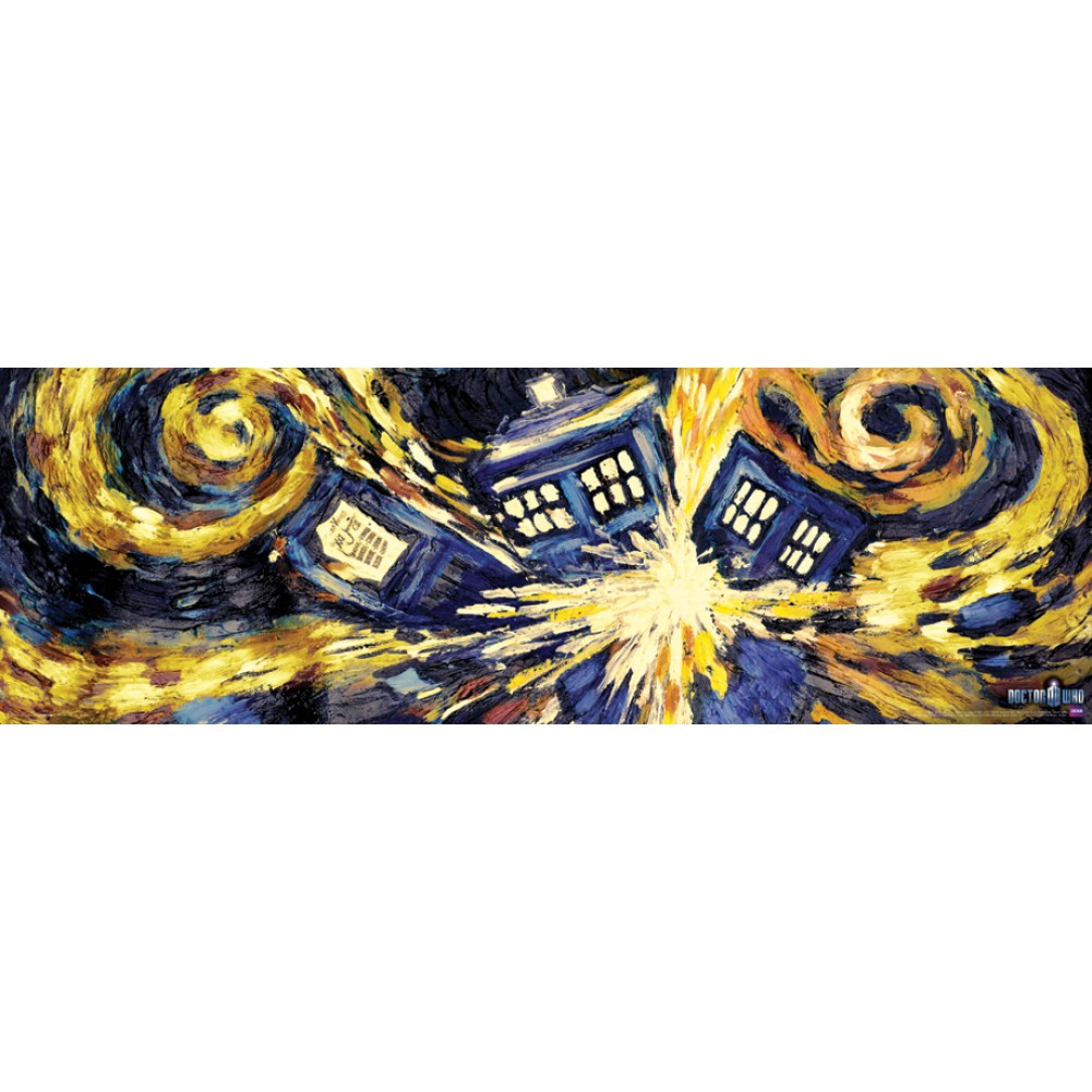 Doctor Who Van Gogh Exploding Tardis Wallpaper