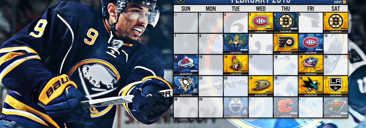 Sabres Schedule Wallpaper February The Aud Club Buffalo