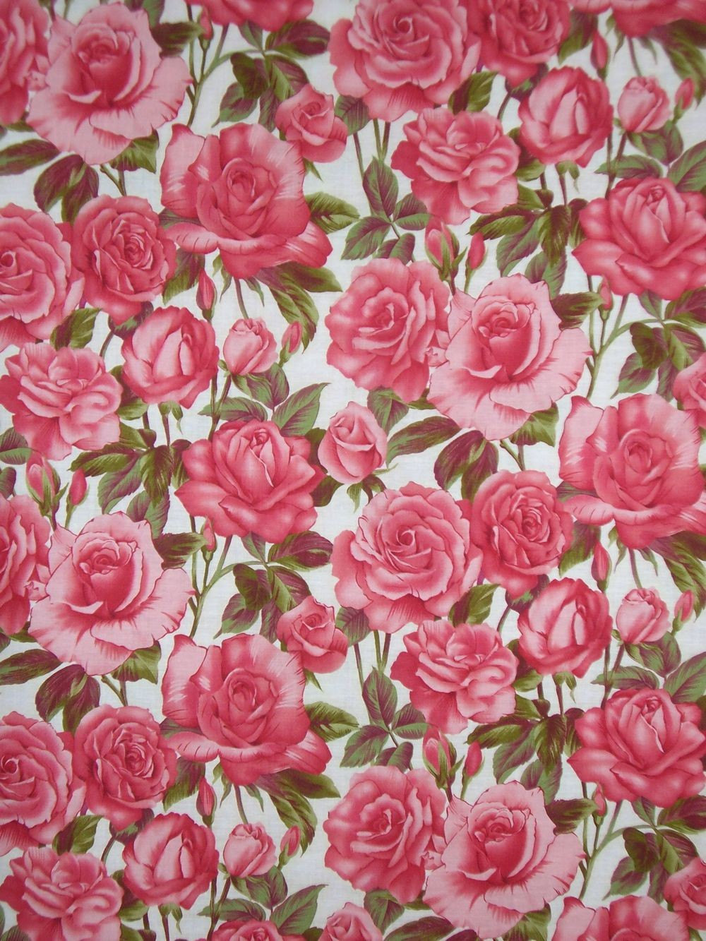 Free download Rose Print Cotton FabricOne Yard by fabricsandtrimmings on Etsy [1000x1333] for