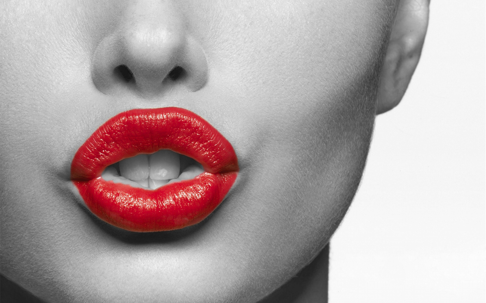 Red Lipstick On Lips Wallpaper And Image Pictures