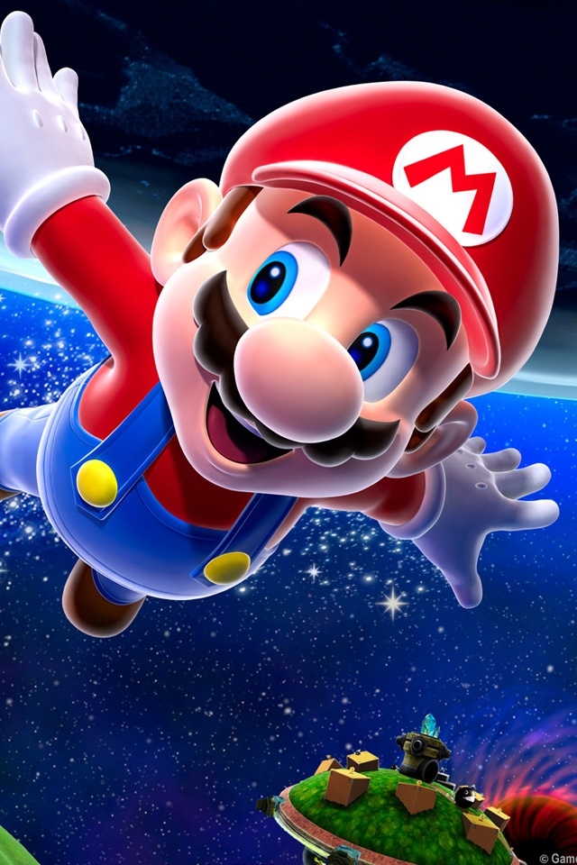 Super Mario Galaxy iPhone HD Wallpaper Creative