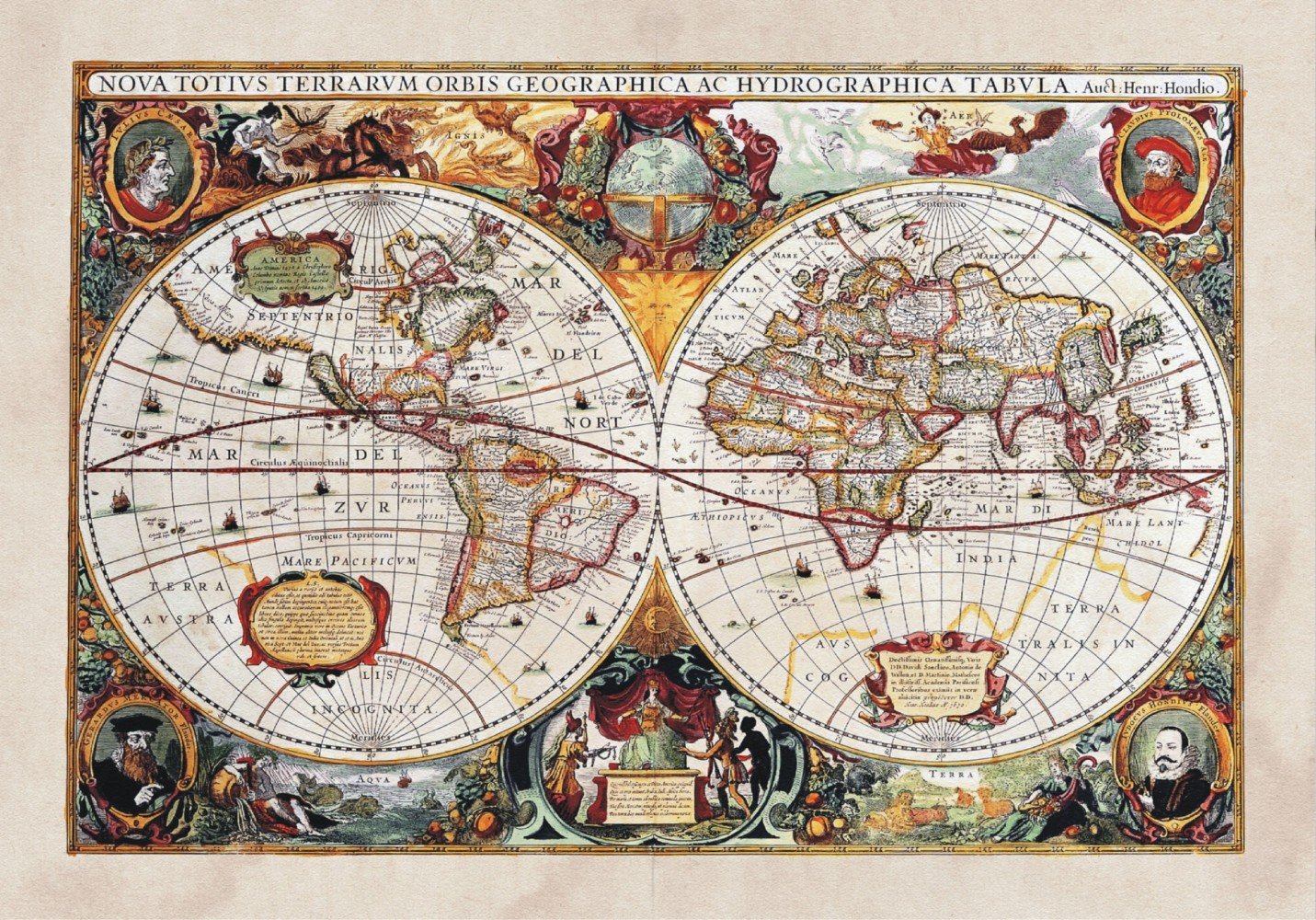 XXL Poster Wall mural wallpaper history world map geography photo 160