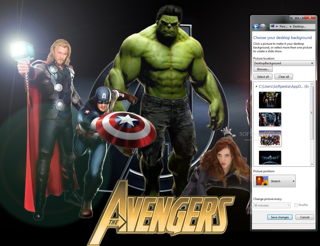 Windows 7 Theme Avengers
