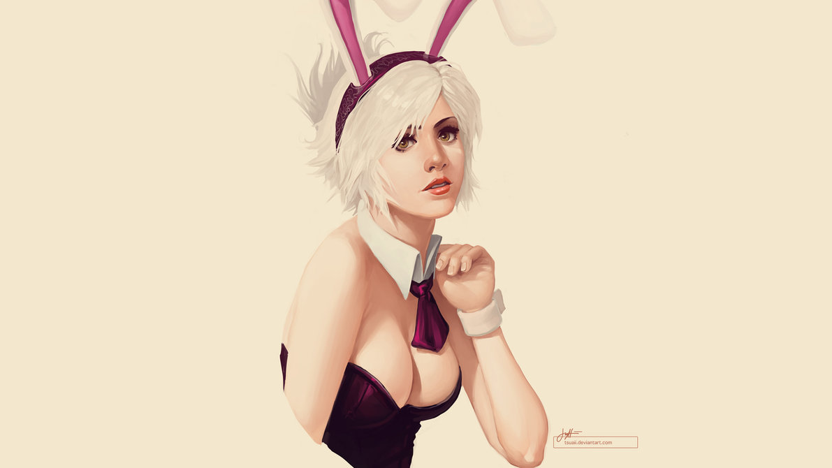 Bunny Girl Riven   Wallpaper by tsuaii on