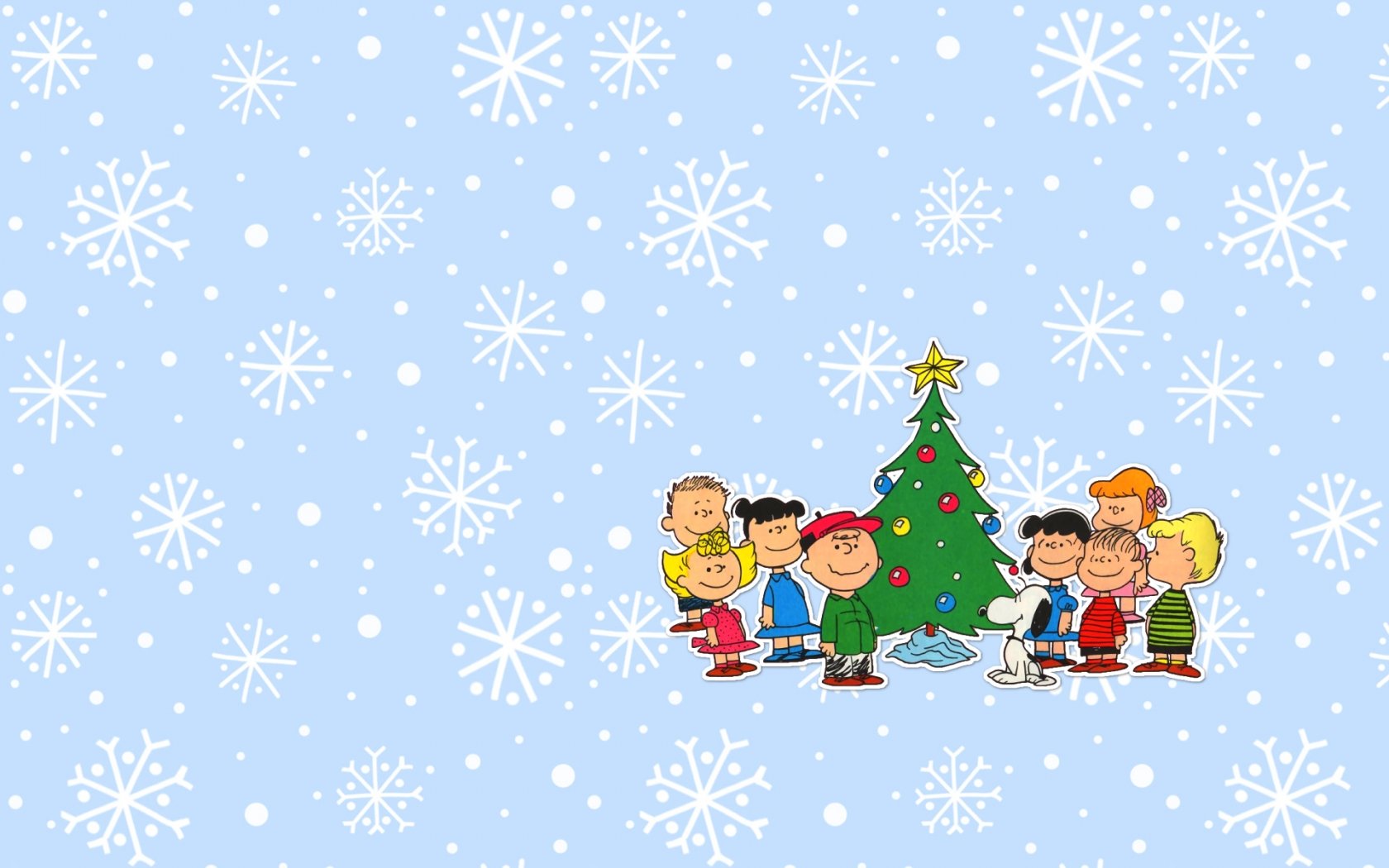Charlie Brown Christmas Background 1680x1050